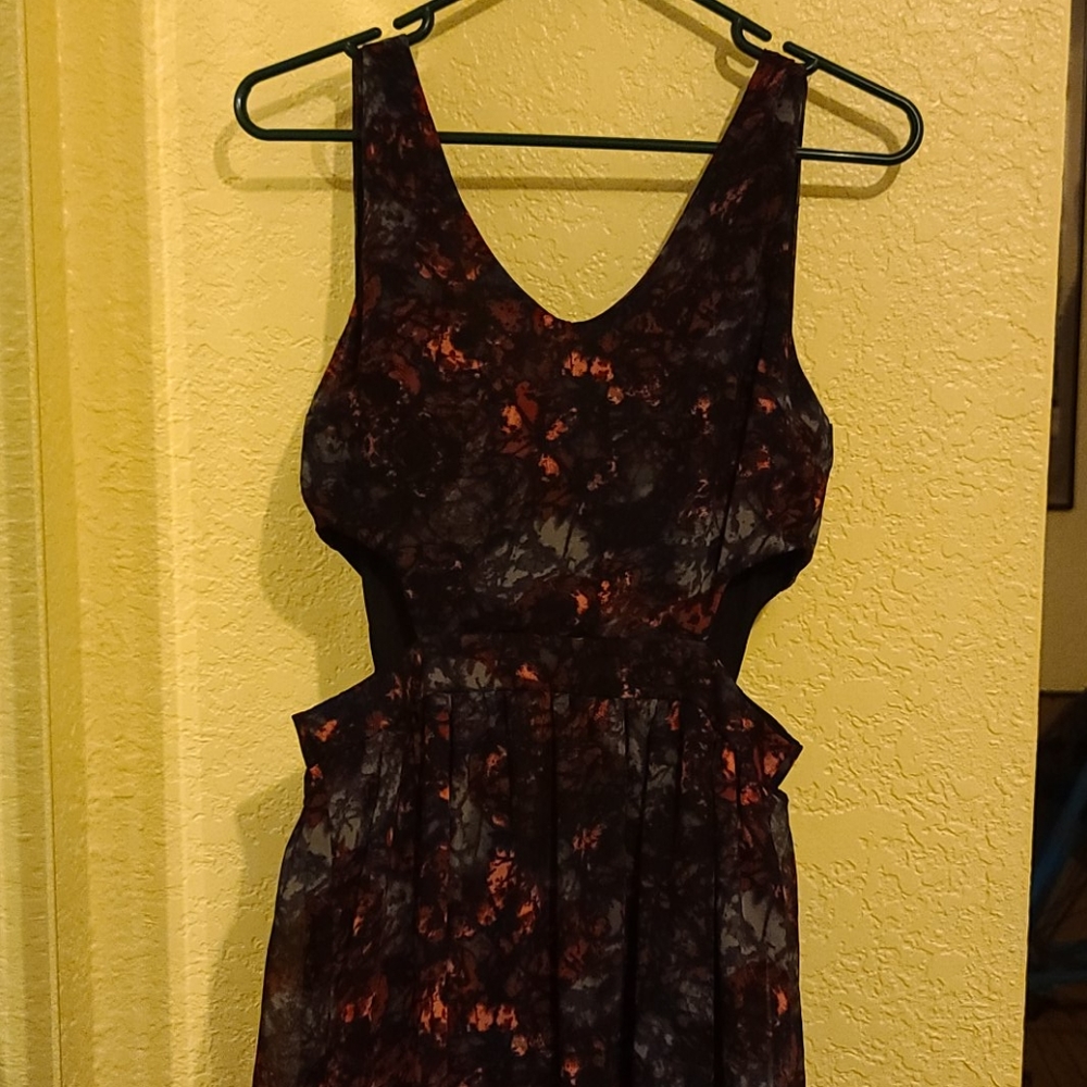 Flowy Side Cut Out Maxi Dress